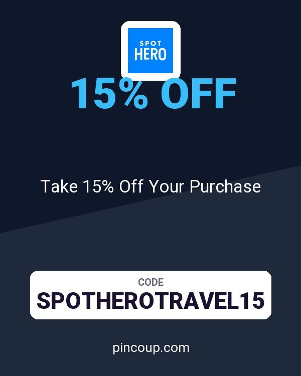 SpotHero coupon: Take 15% Off Your Purchase
