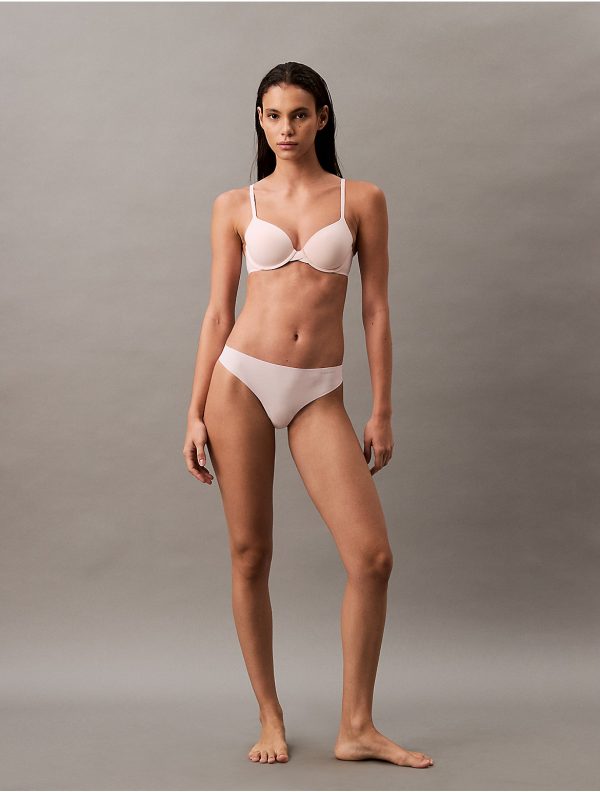 Calvin Klein Women's Invisibles Thong - Pink - L