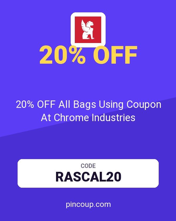 20% OFF All Bags Using Coupon At Chrome Industries