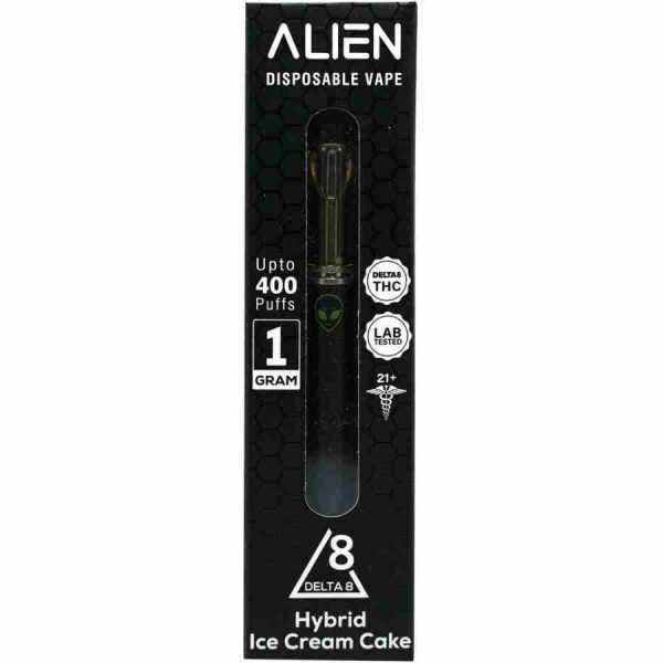 Alien Ice Cream Cake 1g Delta 8 Disposable at D8 Super Store