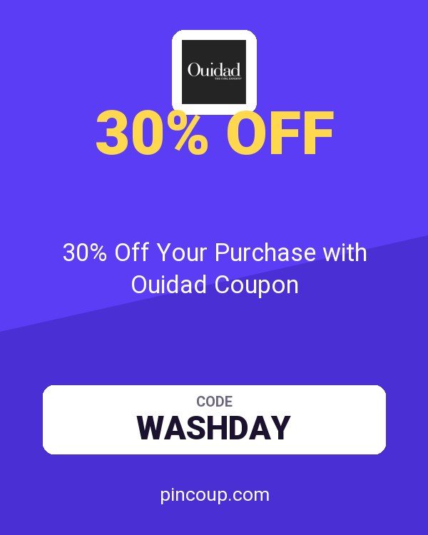 30% Off Your Purchase with Ouidad Coupon