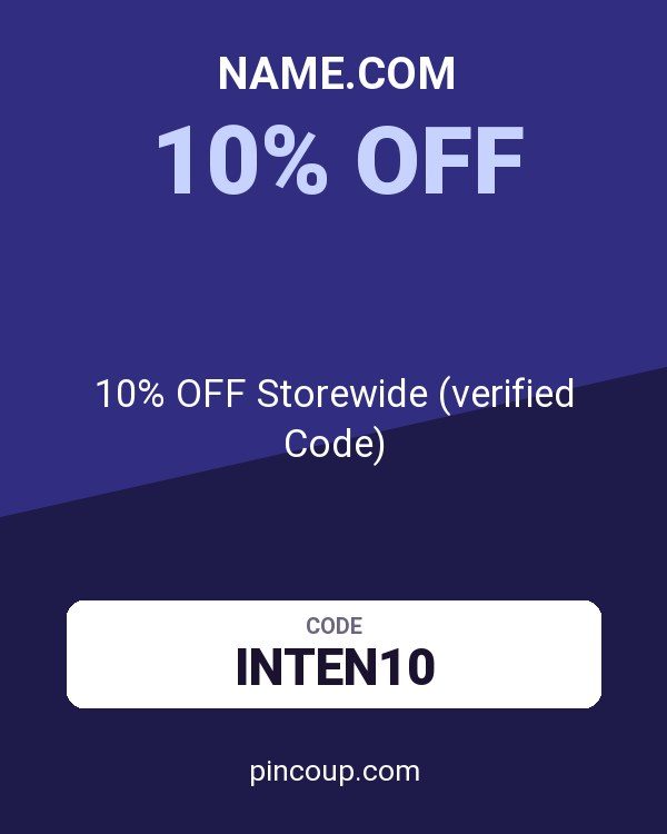 Name.com coupon: 10% OFF Storewide (verified Code)