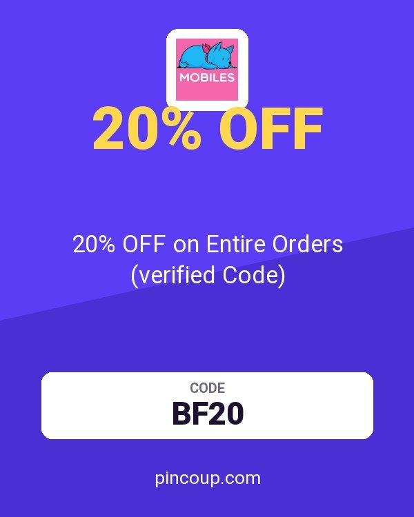 Mobiles.co.uk coupon: 20% OFF on Entire Orders (verified Code)