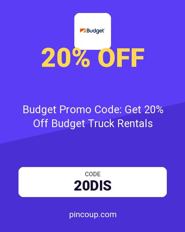 Budget Car Rental coupon: Budget Promo Code: Get 20% Off Budget Truck Rentals