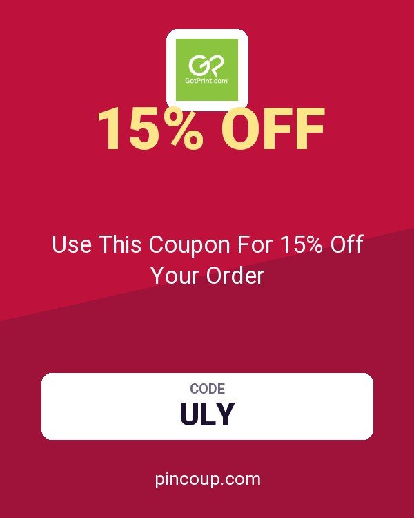 GotPrint: Use This Coupon For 15% Off Your Order
