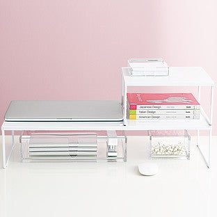 Design Ideas® Large Franklin™ Desk Stand White at The Container Store