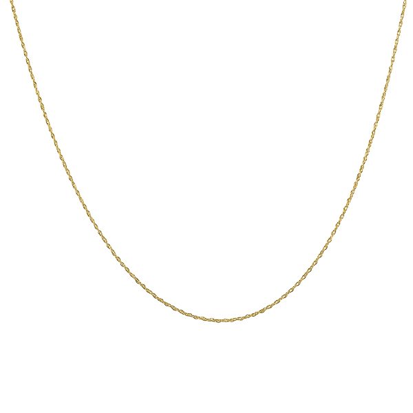 14K Yellow Gold 20" Rope Chain with Spring Ring Clasp at Szul.com