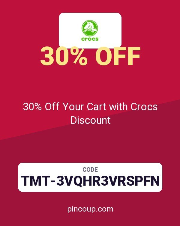 30% Off Your Cart with Crocs Discount