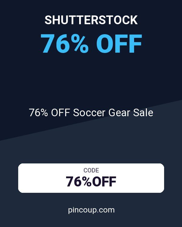 Shutterstock coupon: 76% OFF Soccer Gear Sale