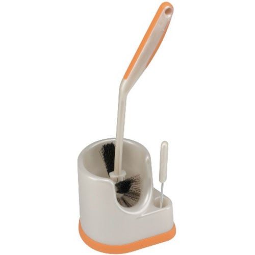 Toilet Brush with Storage Caddy | Orange/White | 1748 at Bissell