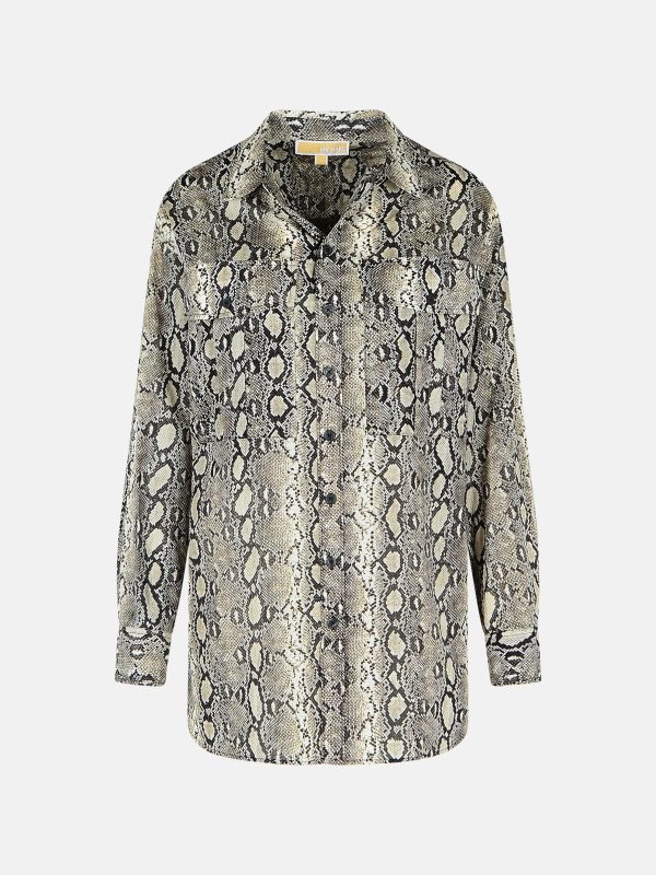 MICHAEL MICHAEL KORS Snake Print Cotton Shirt at VALICO