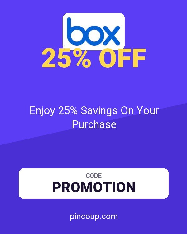 Box coupon: Enjoy 25% Savings On Your Purchase