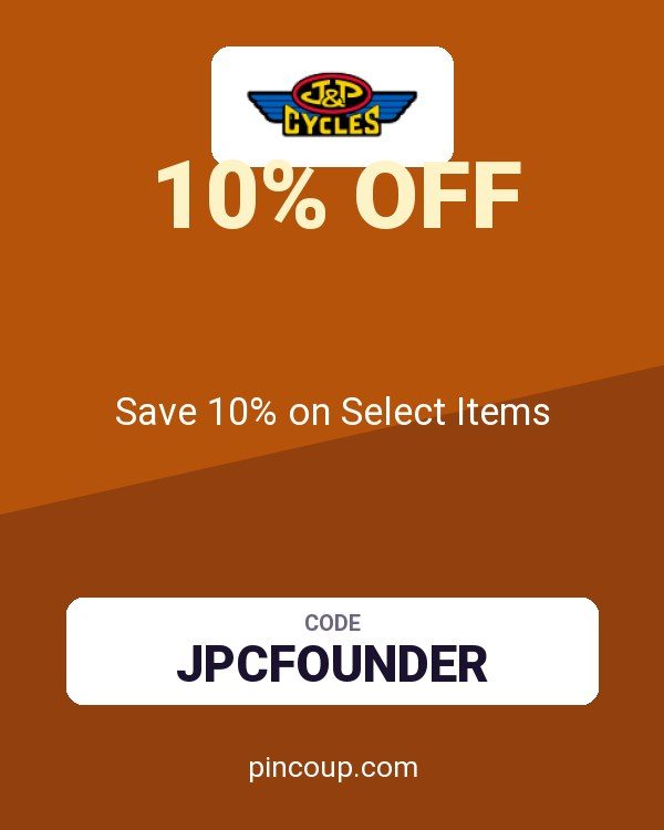 J&P Cycles coupon: Save 10% on Select Items