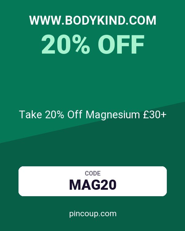 www.bodykind.com coupon: Take 20% Off Magnesium £30+