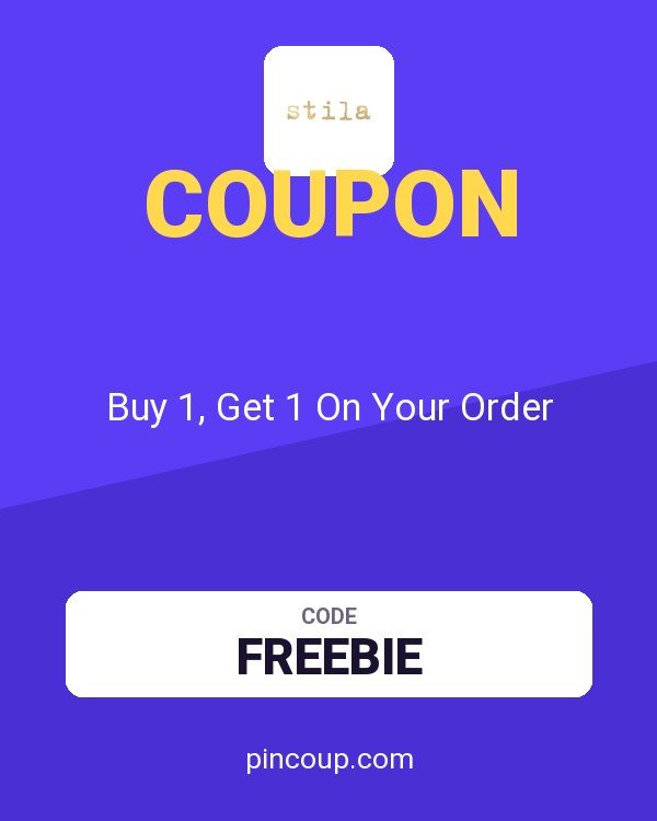 Stila Cosmetics coupon: Buy 1, Get 1 On Your Order
