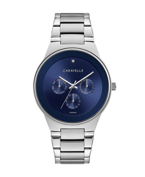 Caravelle Modern Stainless Steel Bracelet Men's Watch - 43D107 Gifts for Him Bulova Watches