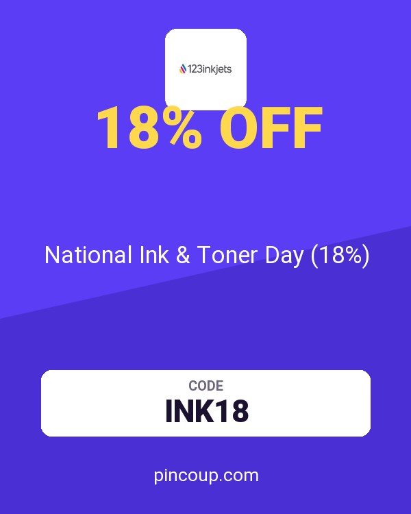 123Inkjets.com coupon: National Ink & Toner Day (18%)