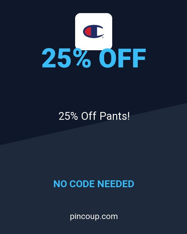ChampionUSA.com coupon: 25% Off Pants!