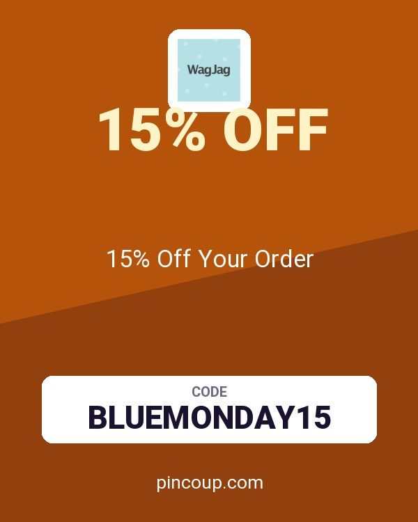 WagJag coupon: 15% Off Your Order