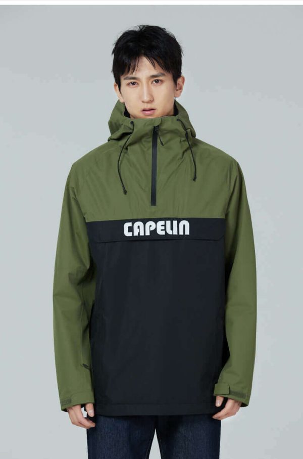 Flap Men's Windbreaker Jacket, S / Jasper green at Capelin Crew Ski, Snowboard & Outdoor Gear