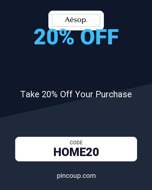 Aesop CA coupon: Take 20% Off Your Purchase