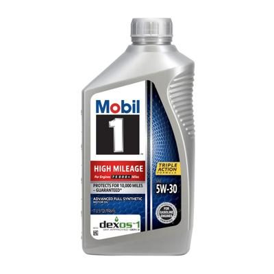 Mobil High Mileage Motor Oil 5w30 Full Synthetic 1 Qt Us at NAPA (Auto)