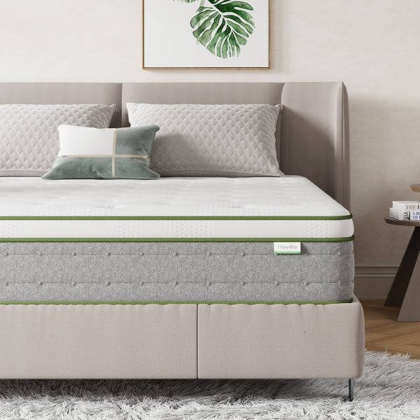 Novilla Serenity Hybrid Mattress | Mattress Online Sale | Memory Foam & Innerspring Mattress | 10" Full Size