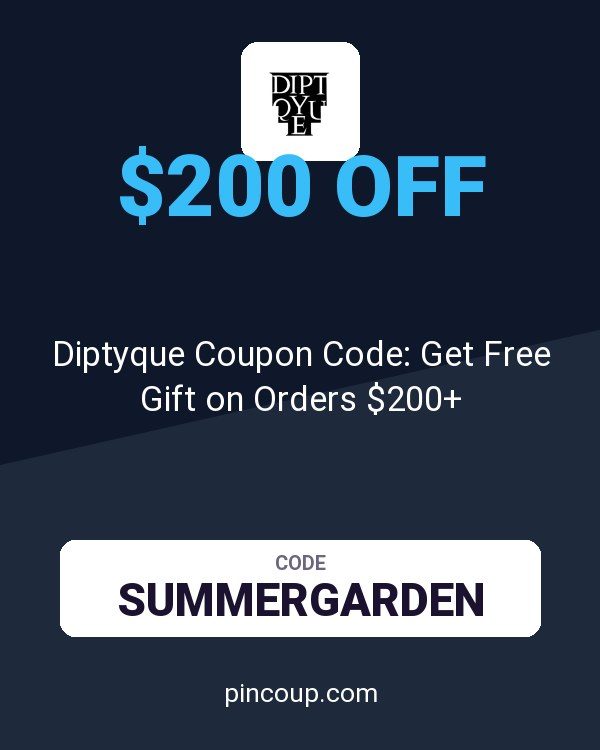 Diptyque Coupon Code: Get Free Gift on Orders $200+