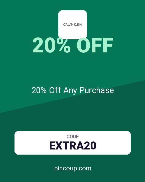 Calvin Klein coupon: 20% Off Any Purchase