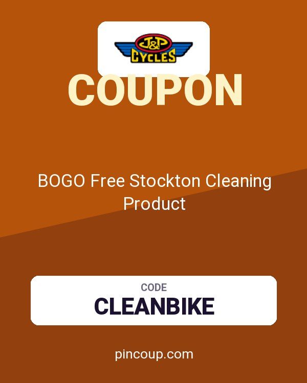 J&P Cycles coupon: BOGO Free Stockton Cleaning Product