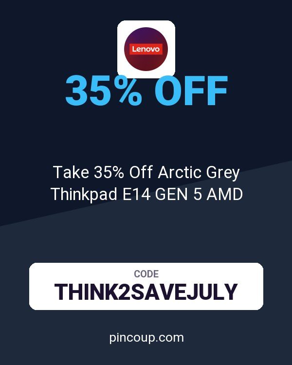 Lenovo Peru coupon: Take 35% Off Arctic Grey Thinkpad E14 GEN 5 AMD
