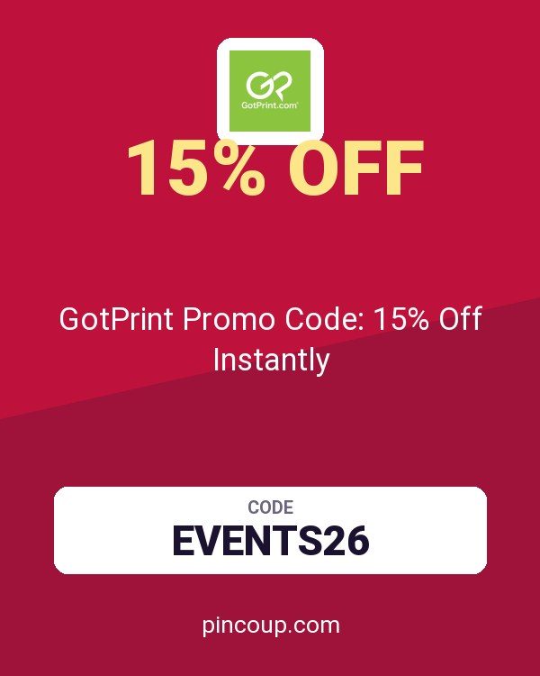 GotPrint Promo Code: 15% Off Instantly
