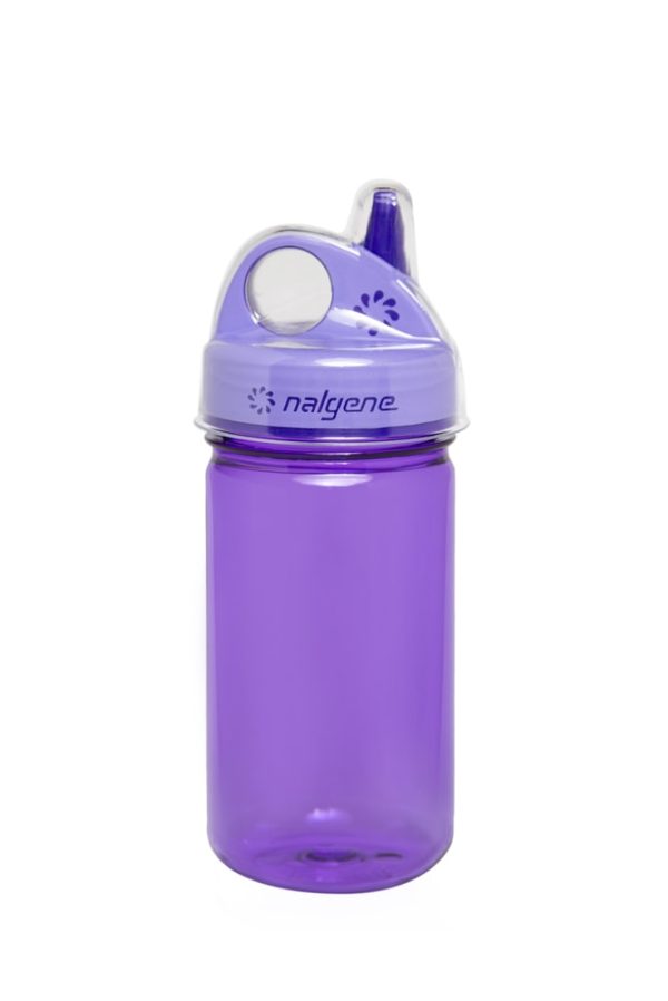 12oz Kids Grip-N-Gulp Sustain Water Bottle (Bottle Color: Purple) at Nalgene