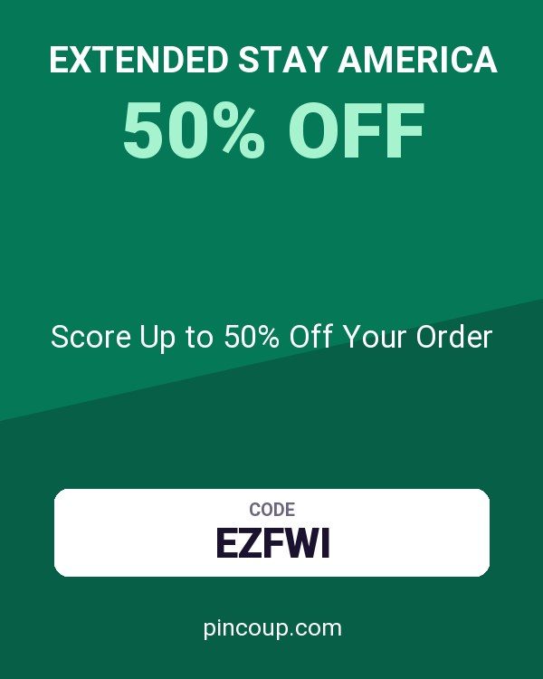 Extended Stay America coupon: Score Up to 50% Off Your Order