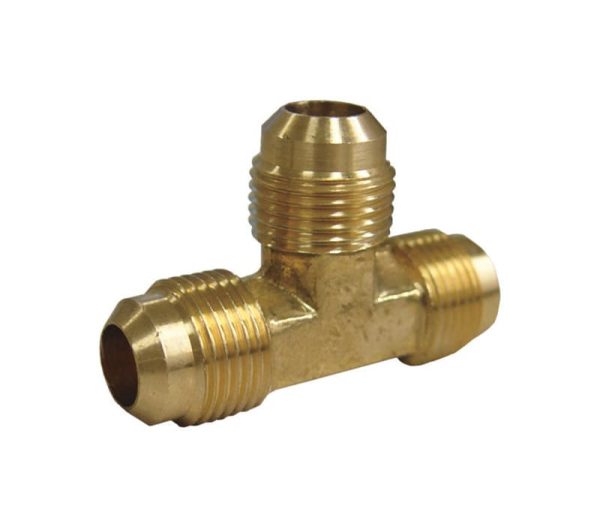 JMF Company 5/8 in. Flare X 5/8 in. D Flare Brass Reducing Tee at Ace Hardware