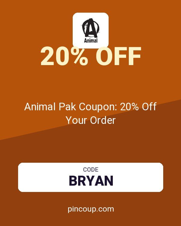 Animal Pak Coupon: 20% Off Your Order