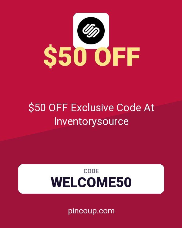 Squarespace coupon: $50 OFF Exclusive Code At Inventorysource