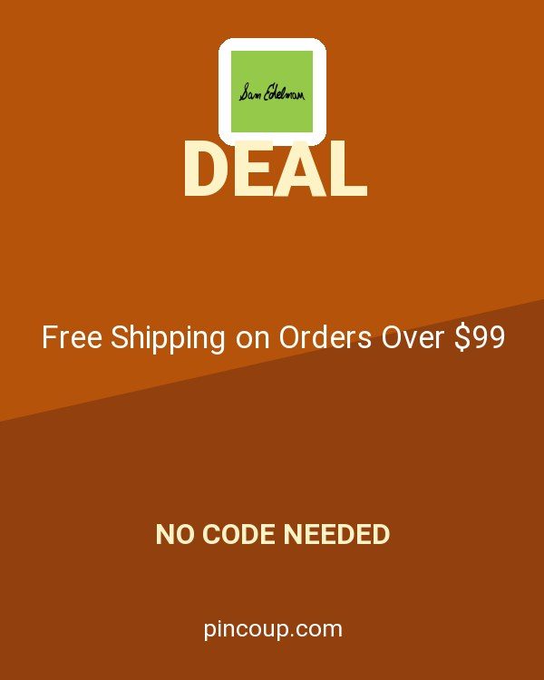 Sam Edelman coupon: Free Shipping on Orders Over $99