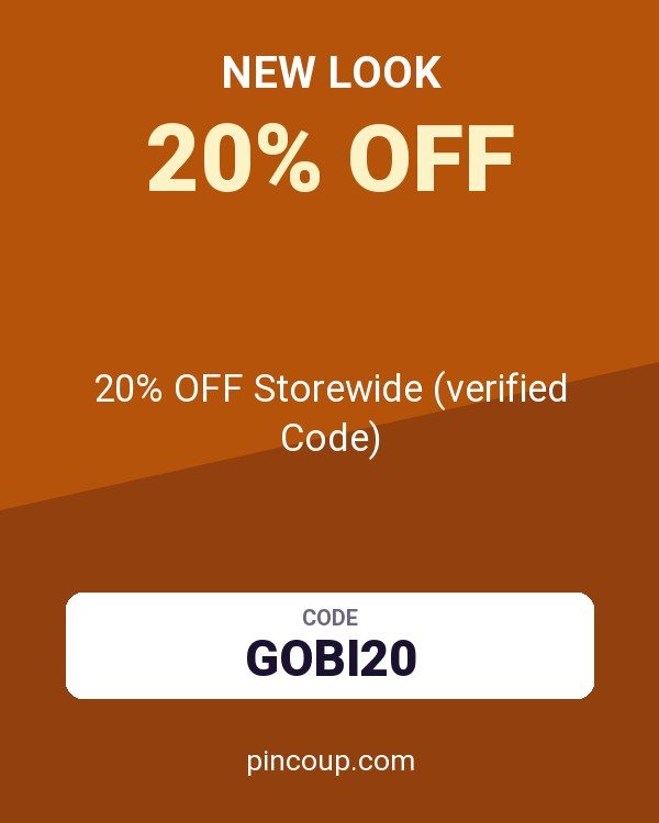 New Look coupon: 20% OFF Storewide (verified Code)