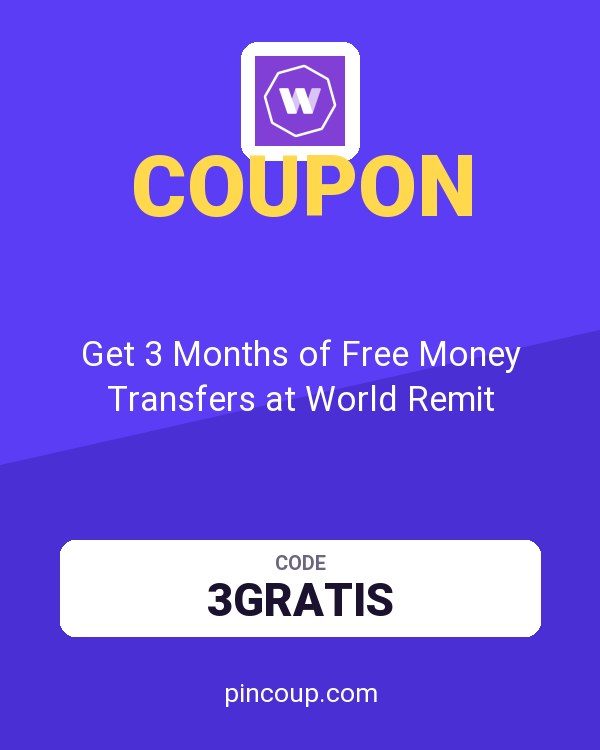 Get 3 Months of Free Money Transfers at World Remit