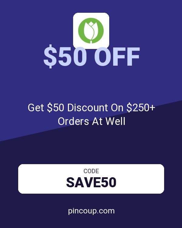 Well.ca coupon: Get $50 Discount On $250+ Orders At Well