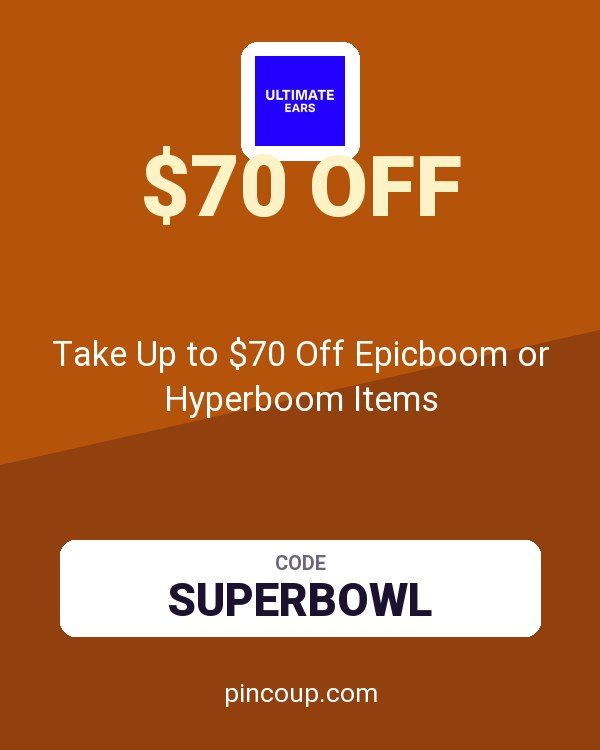 Ultimate Ears - US & coupon: Take Up to $70 Off Epicboom or Hyperboom Items