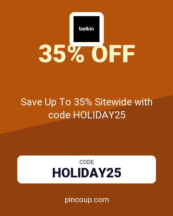 Belkin AU coupon: Save Up To 35% Sitewide with code HOLIDAY25