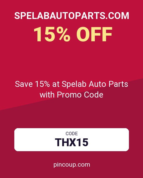 Spelabautoparts.com coupon: Save 15% at Spelab Auto Parts with Promo Code