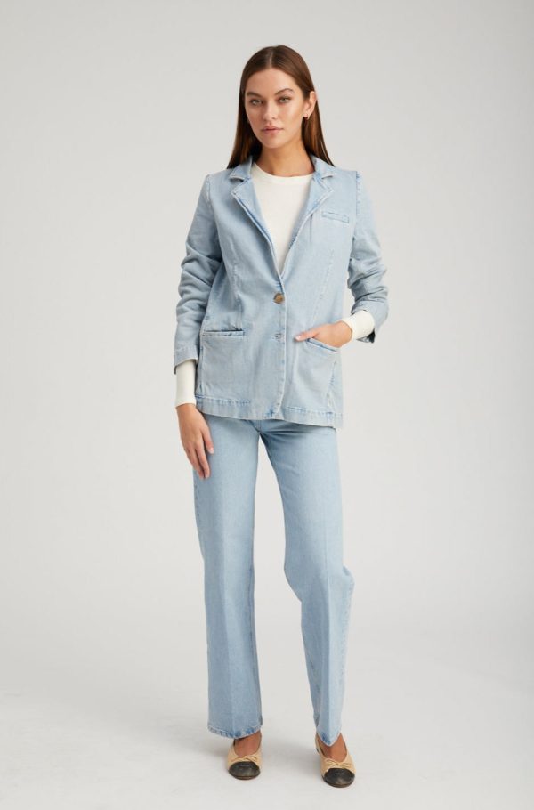 Denim Blazer at SPRWMN