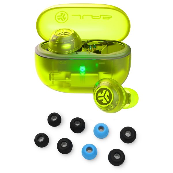 Go Pop ANC Transparent Neon Green + Tips at JLab Audio