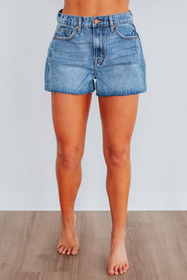 Ava Hidden Shorts - Medium Wash at Wild Oak Boutique