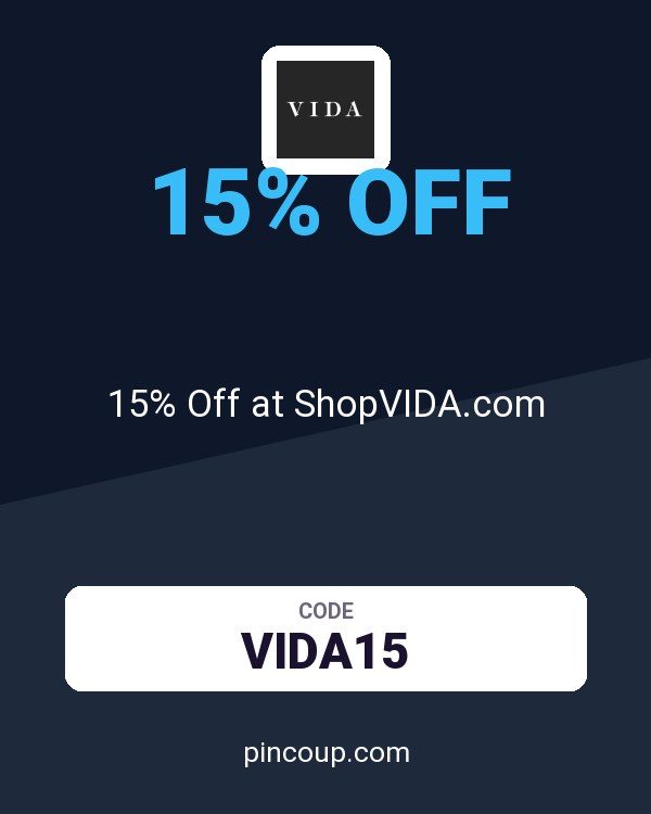 15% Off at ShopVIDA.com