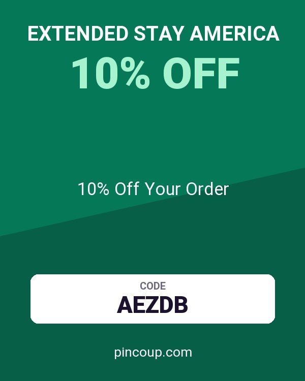Extended Stay America coupon: 10% Off Your Order