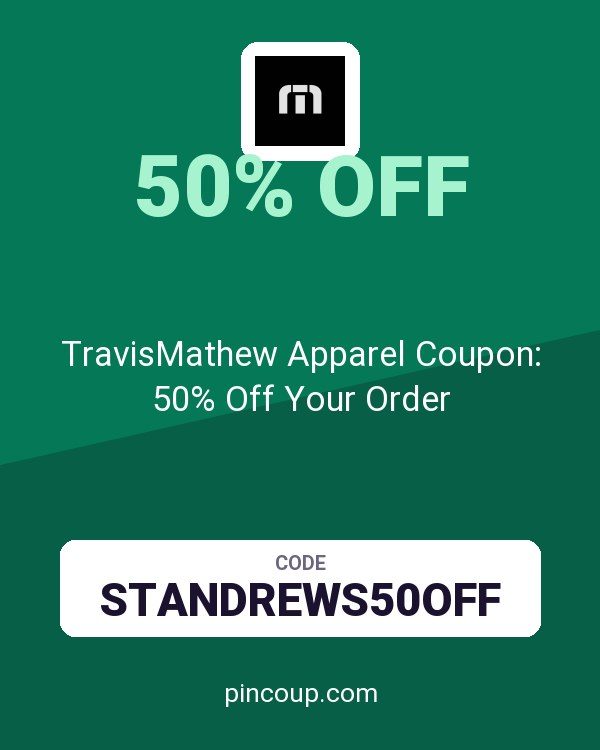 TravisMathew Apparel Coupon: 50% Off Your Order